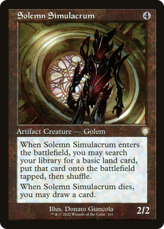 Solemn Simulacrum (Retro Frame) (161) [The Brothers' War Commander] - Deck Out Gaming