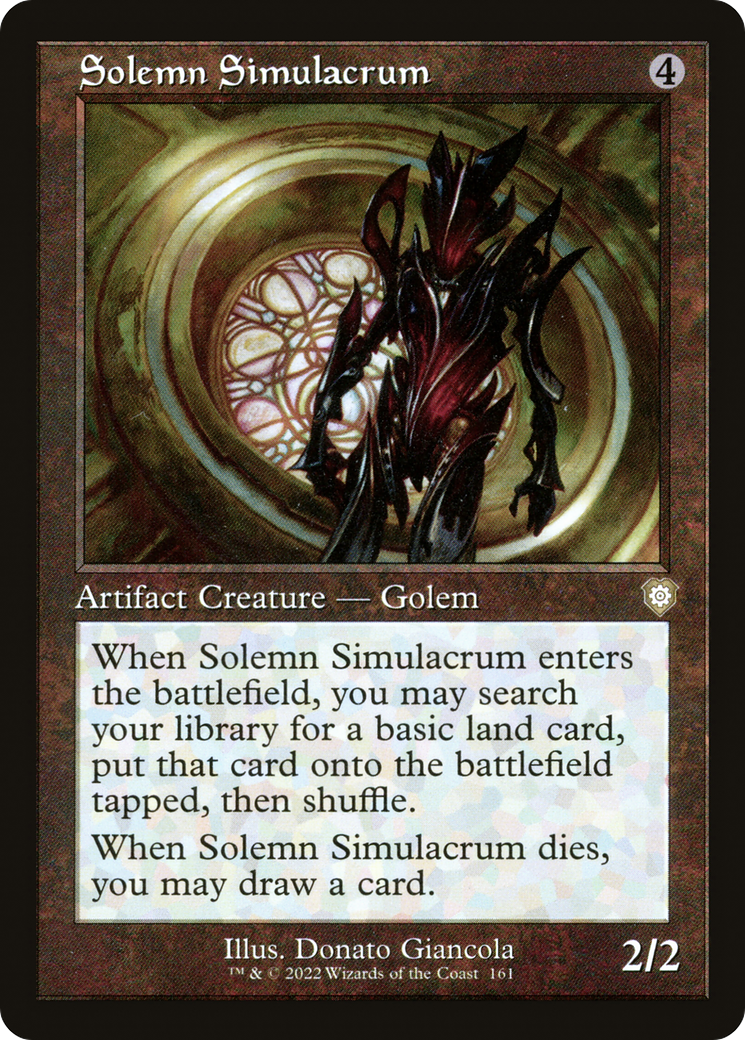Solemn Simulacrum (Retro Frame) (161) [The Brothers' War Commander] - Deck Out Gaming