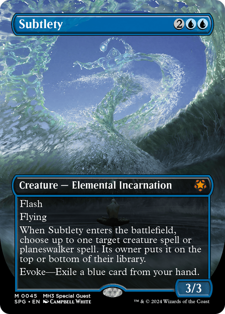 Subtlety (Borderless) (45) [Special Guests] foil - Deck Out Gaming