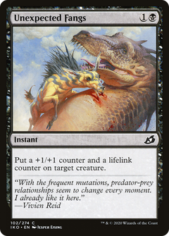 Unexpected Fangs (102) [Ikoria: Lair of Behemoths] foil - Deck Out Gaming