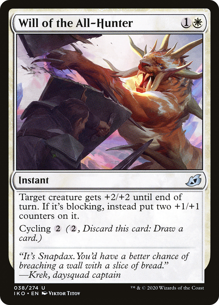 Will of the All-Hunter (38) [Ikoria: Lair of Behemoths] foil - Deck Out Gaming