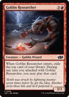 Goblin Researcher (559) [Foundations Jumpstart] - Deck Out Gaming