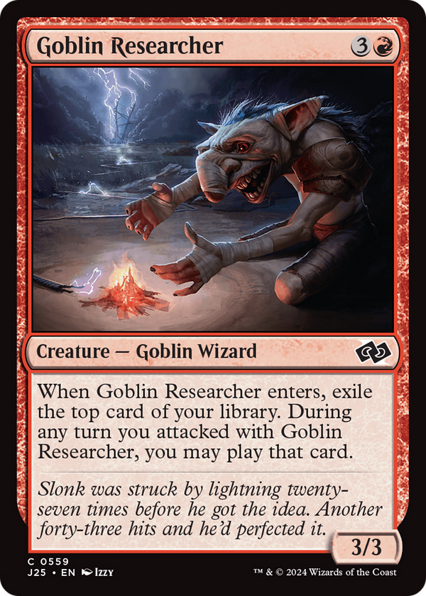 Goblin Researcher (559) [Foundations Jumpstart] - Deck Out Gaming