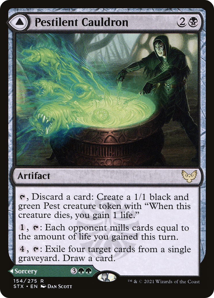 Pestilent Cauldron (154) [Strixhaven: School of Mages] foil - Deck Out Gaming