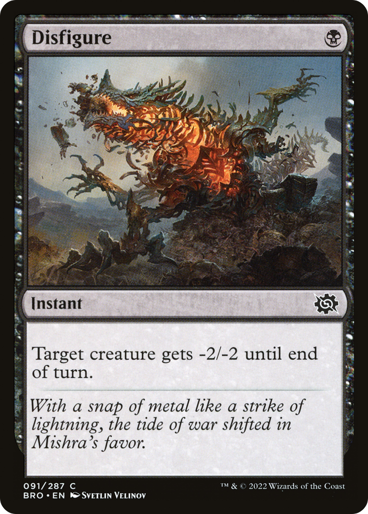 Disfigure (91) [The Brothers' War] foil - Deck Out Gaming