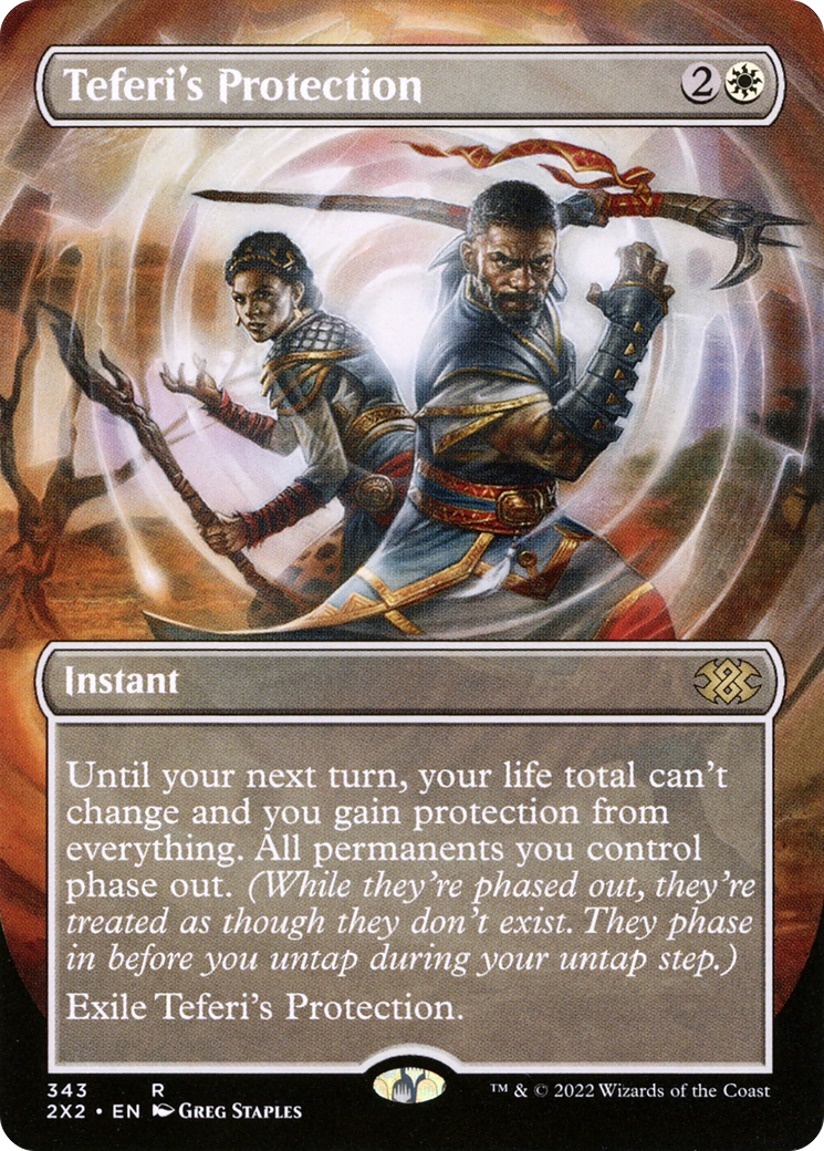 Teferi's Protection (Borderless) (343) [Double Masters 2022] - Deck Out Gaming