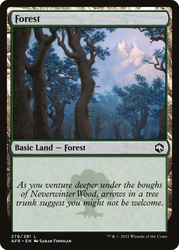 Forest (279) [Adventures in the Forgotten Realms] foil - Deck Out Gaming