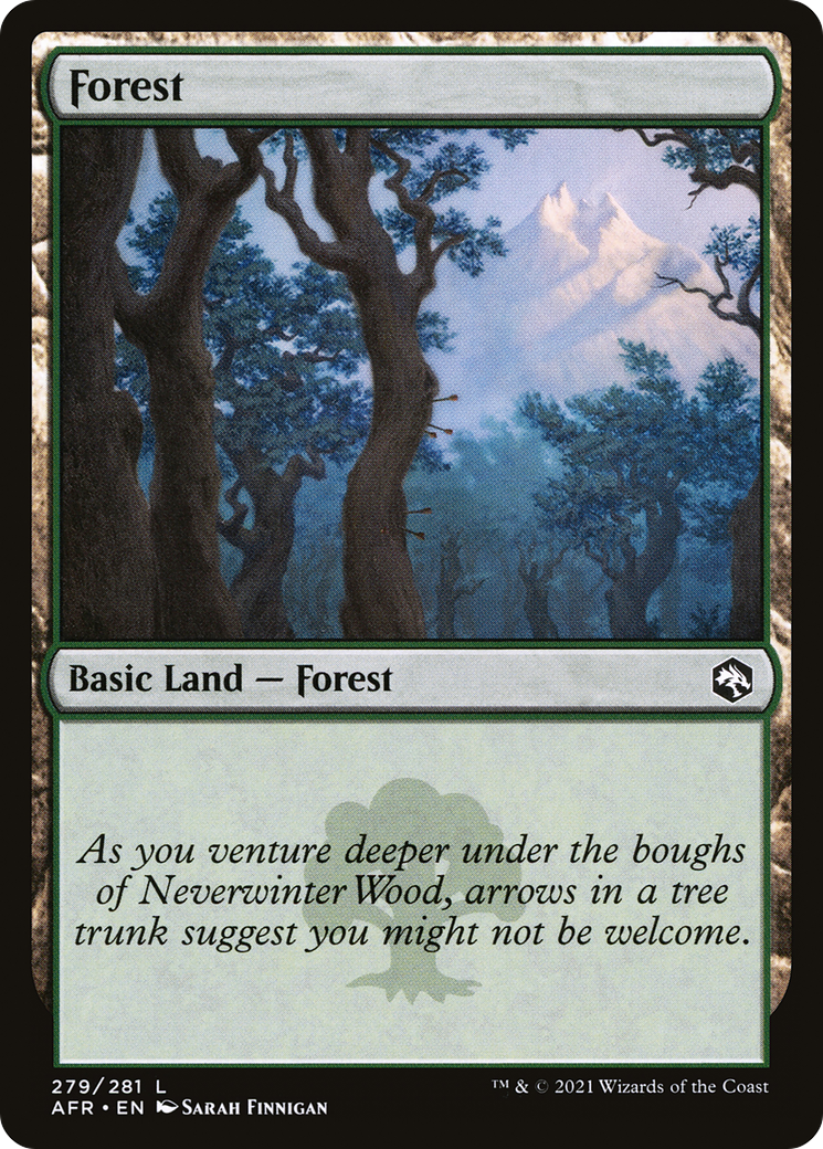 Forest (279) [Adventures in the Forgotten Realms] foil - Deck Out Gaming