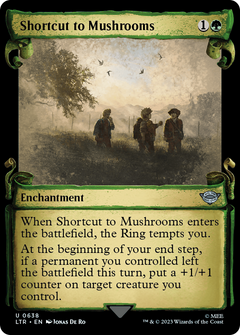 Shortcut to Mushrooms (Showcase Scrolls) (638) [The Lord of the Rings: Tales of Middle-earth] foil - Deck Out Gaming