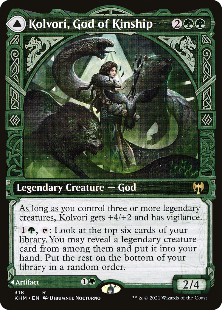 Kolvori, God of Kinship // The Ringhart Crest (318) [Kaldheim] - Deck Out Gaming