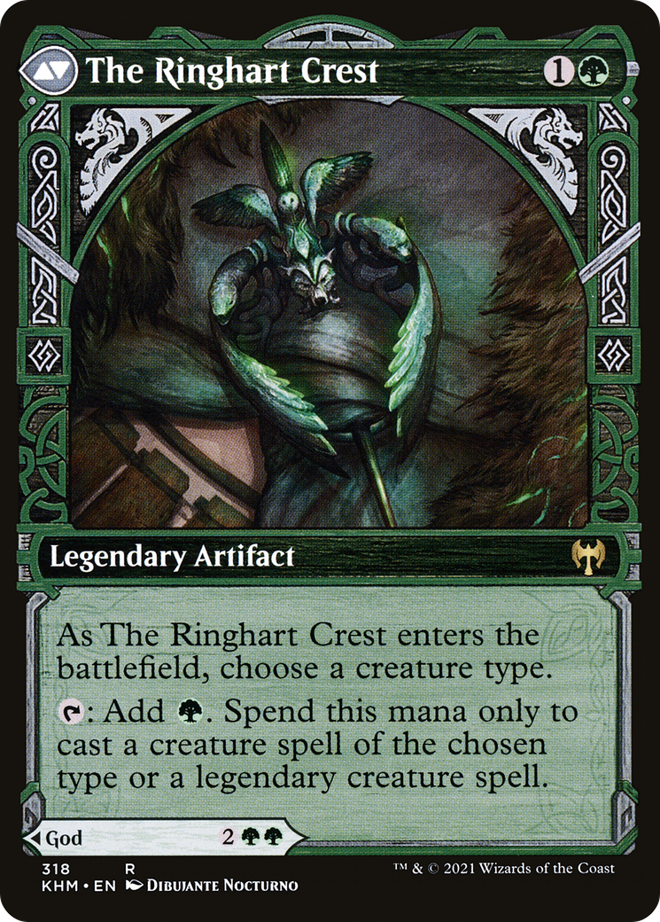 Kolvori, God of Kinship // The Ringhart Crest (318) [Kaldheim] foil - Deck Out Gaming