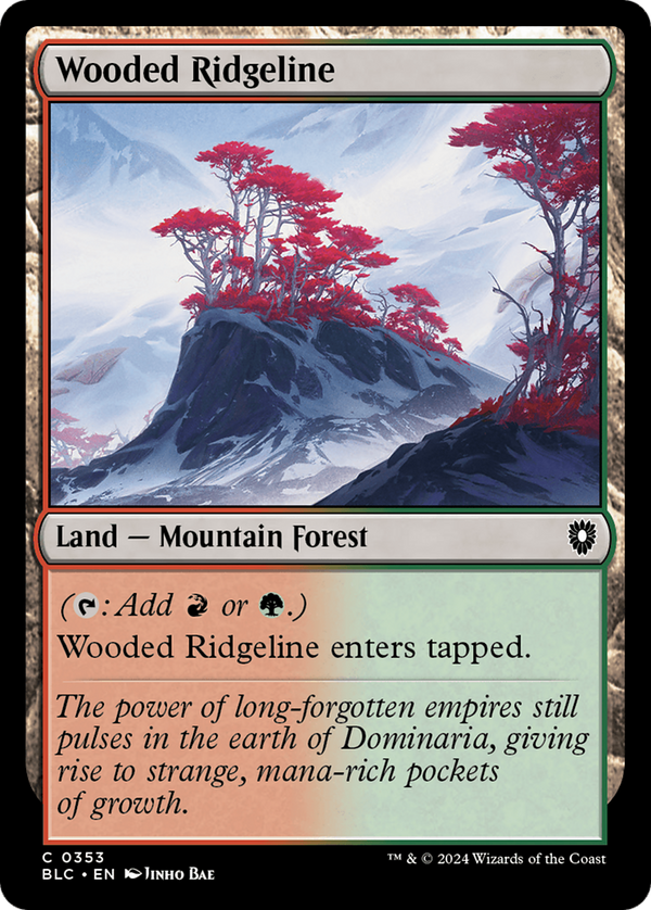 Wooded Ridgeline (353) [Bloomburrow Commander] - Deck Out Gaming