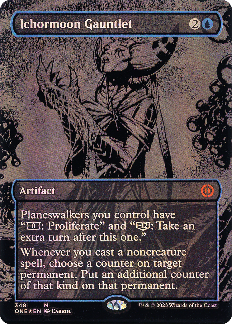 Ichormoon Gauntlet (Oil Slick Raised Foil) (348) [Phyrexia: All Will Be One] foil - Deck Out Gaming