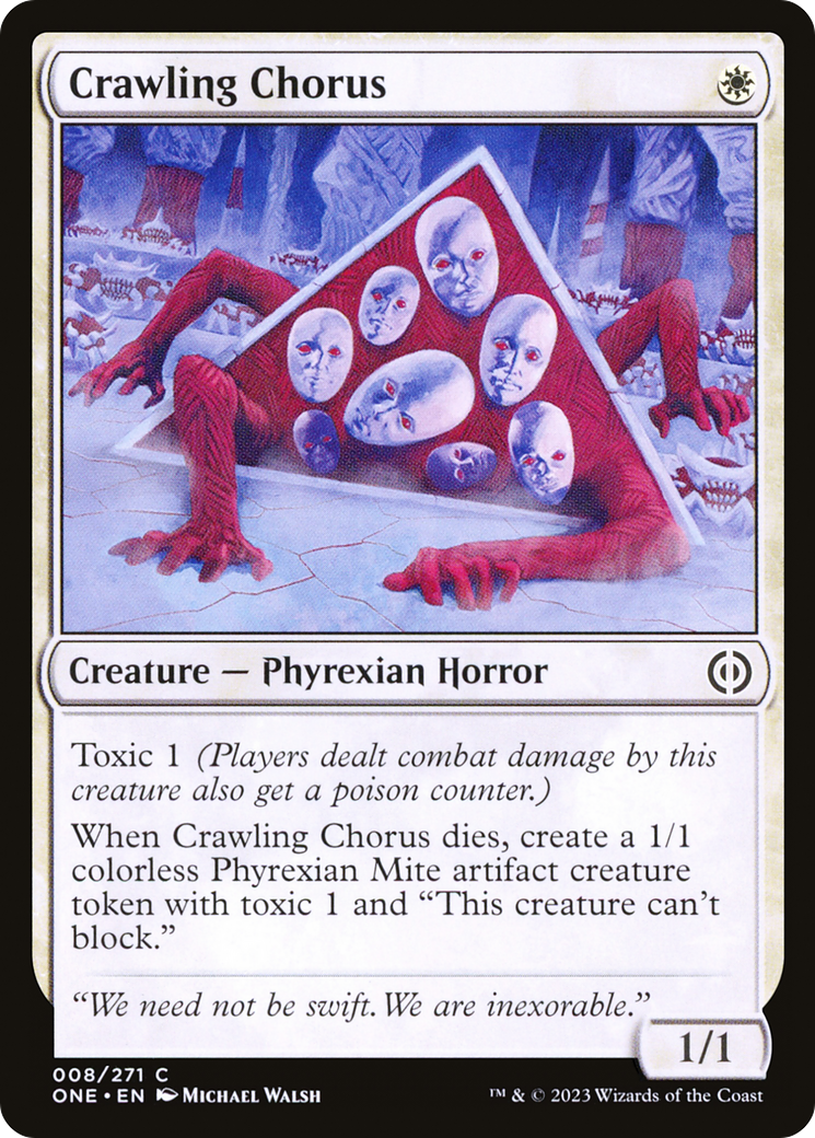 Crawling Chorus (8) [Phyrexia: All Will Be One] foil - Deck Out Gaming