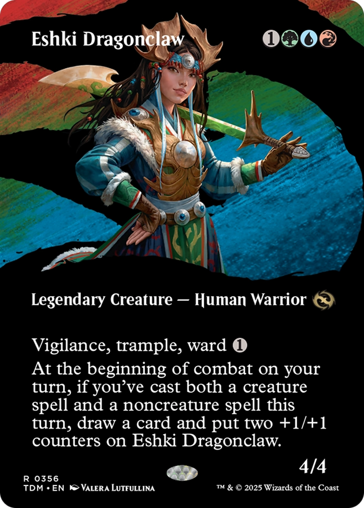 Eshki Dragonclaw (Borderless) (356) [Tarkir: Dragonstorm] foil - Deck Out Gaming