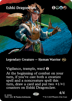Eshki Dragonclaw (Borderless) (356) [Tarkir: Dragonstorm] foil - Deck Out Gaming