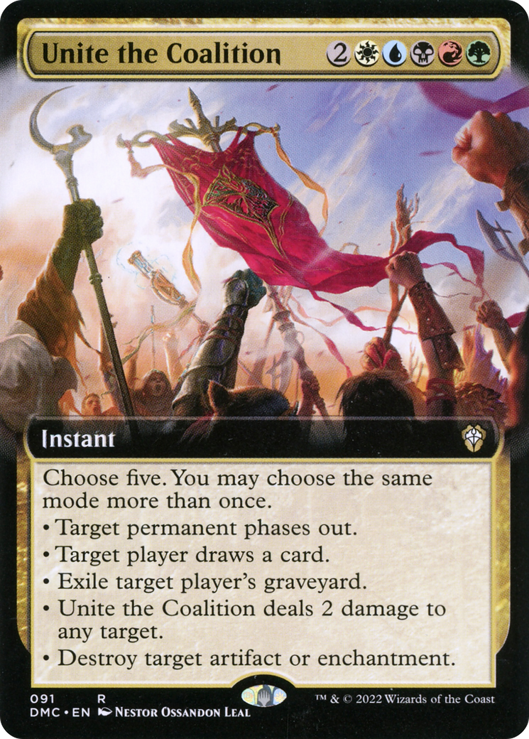 Unite the Coalition (Extended Art) (91) [Commander: Dominaria United] - Deck Out Gaming