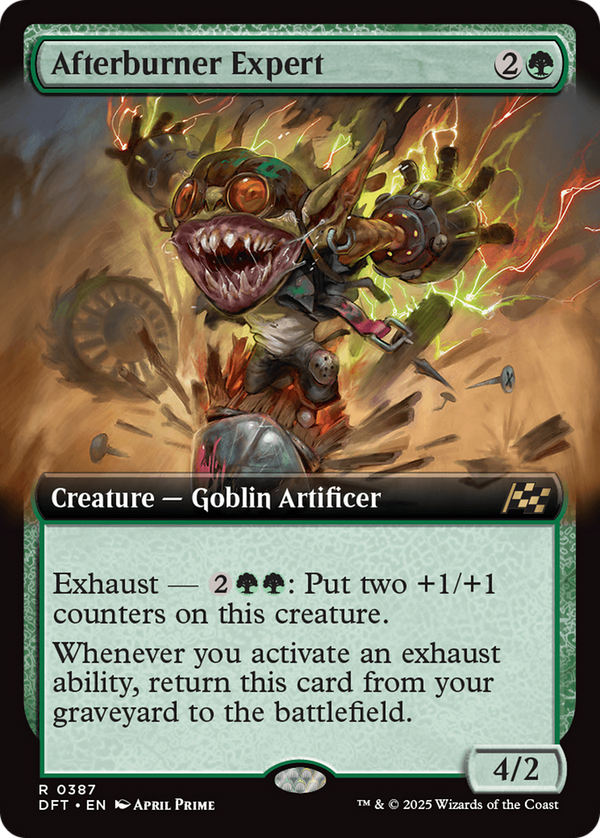 Afterburner Expert (Extended Art) (387) [Aetherdrift] foil - Deck Out Gaming