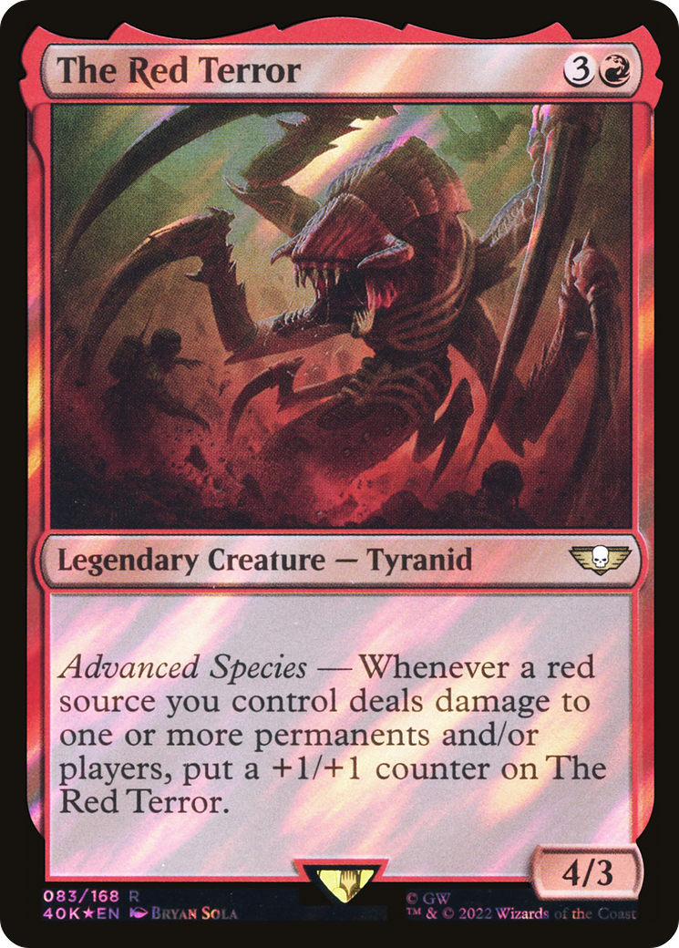 The Red Terror (Surge Foil) (83) [Warhammer 40,000 Commander] foil - Deck Out Gaming