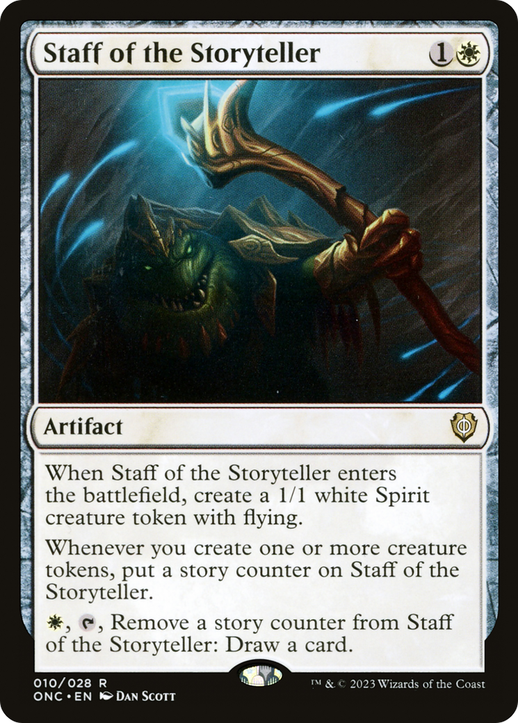 Staff of the Storyteller (10) [Commander: Phyrexia: All Will Be One] - Deck Out Gaming
