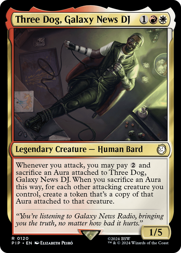 Three Dog, Galaxy News DJ (120) [Fallout] foil - Deck Out Gaming