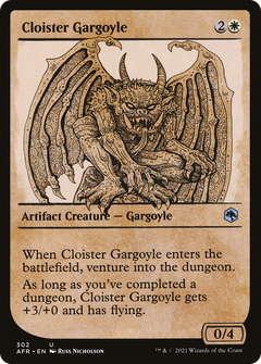 Cloister Gargoyle (302) [Adventures in the Forgotten Realms] foil - Deck Out Gaming