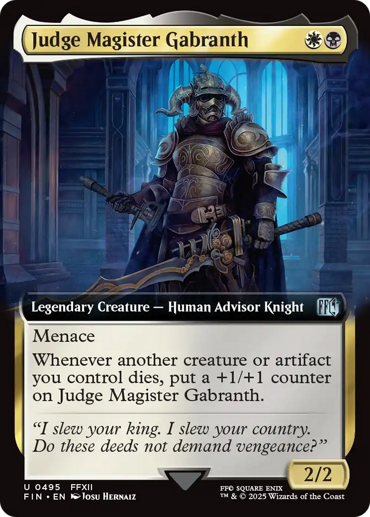 Judge Magister Gabranth (495) [FINAL FANTASY] foil - Deck Out Gaming