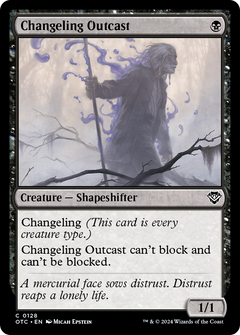 Changeling Outcast (128) [Outlaws of Thunder Junction Commander] - Deck Out Gaming