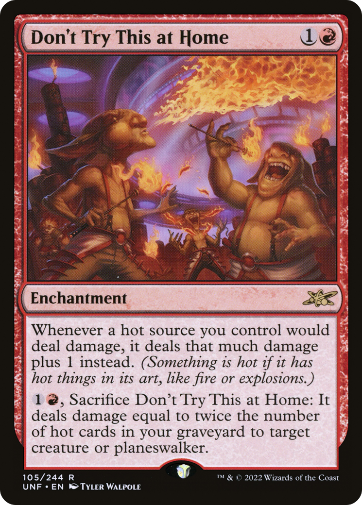 Don't Try This at Home (105) [Unfinity] - Deck Out Gaming