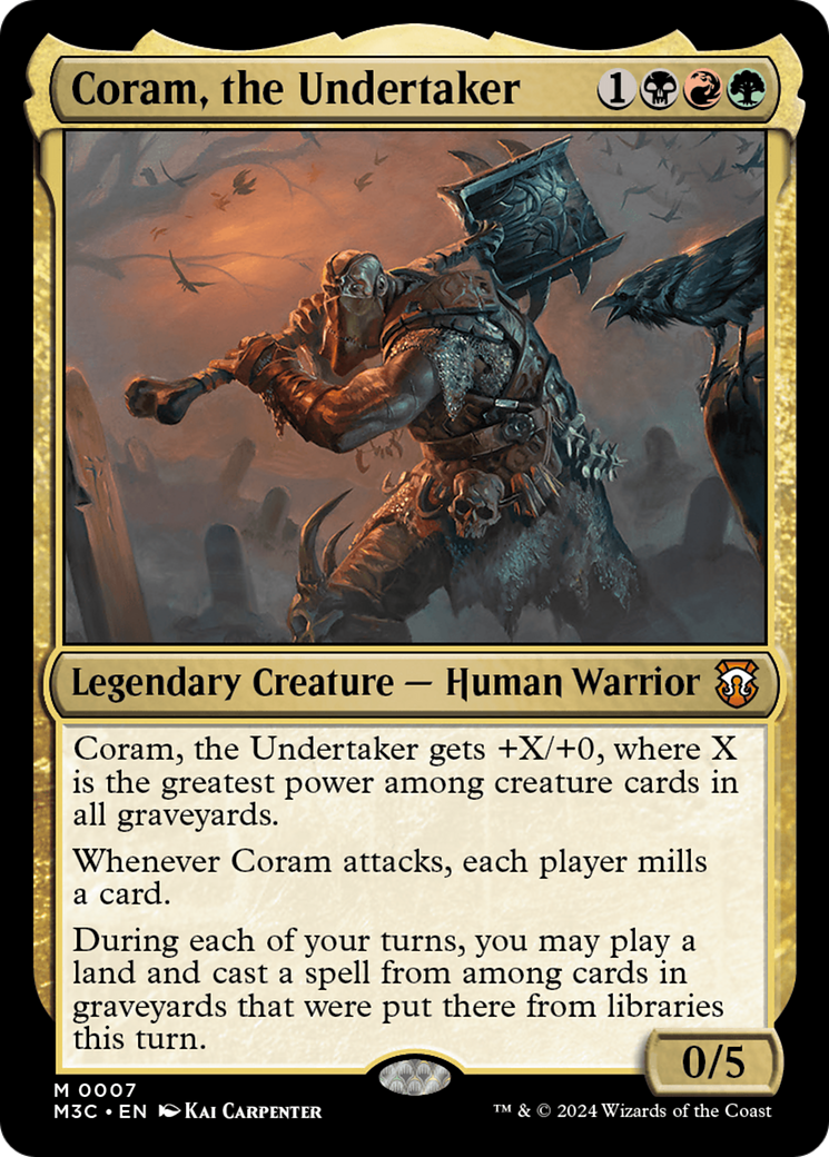 Coram, the Undertaker (7) [Modern Horizons 3 Commander] foil - Deck Out Gaming