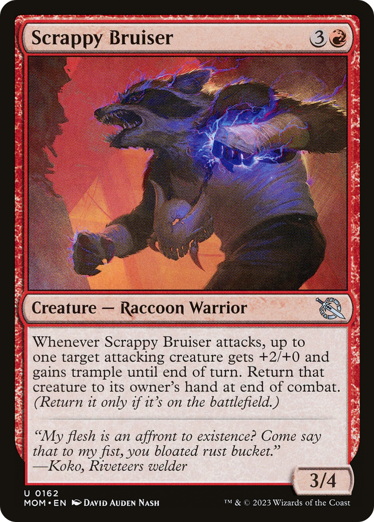 Scrappy Bruiser (162) [March of the Machine] foil - Deck Out Gaming