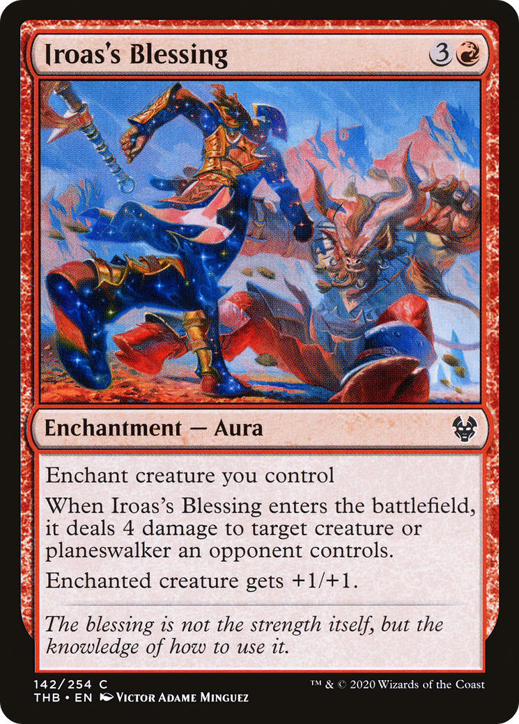Iroas's Blessing (142) [Theros Beyond Death] - Deck Out Gaming