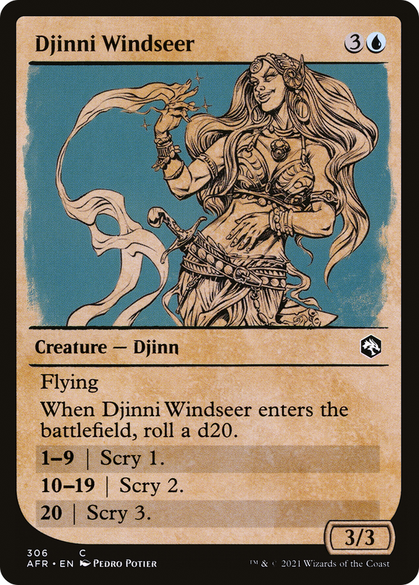 Djinni Windseer (306) [Adventures in the Forgotten Realms] foil - Deck Out Gaming