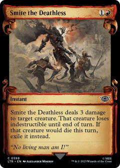 Smite the Deathless (Showcase Scrolls) (599) [The Lord of the Rings: Tales of Middle-earth] foil - Deck Out Gaming