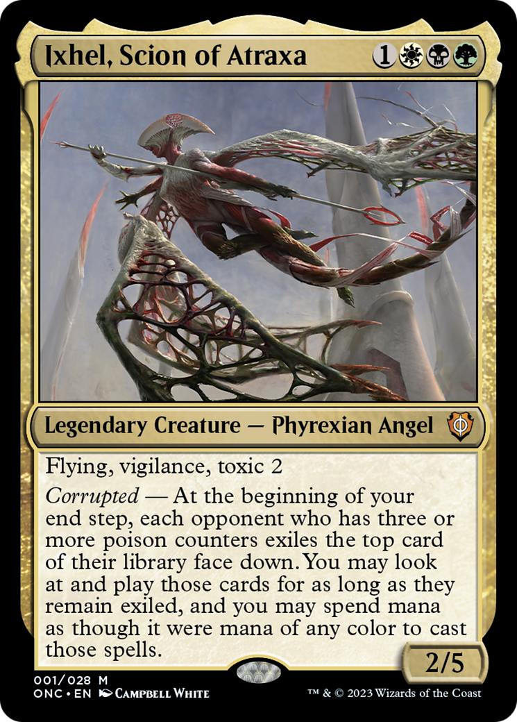 Ixhel, Scion of Atraxa (1) [Phyrexia: All Will Be One Commander] foil - Deck Out Gaming