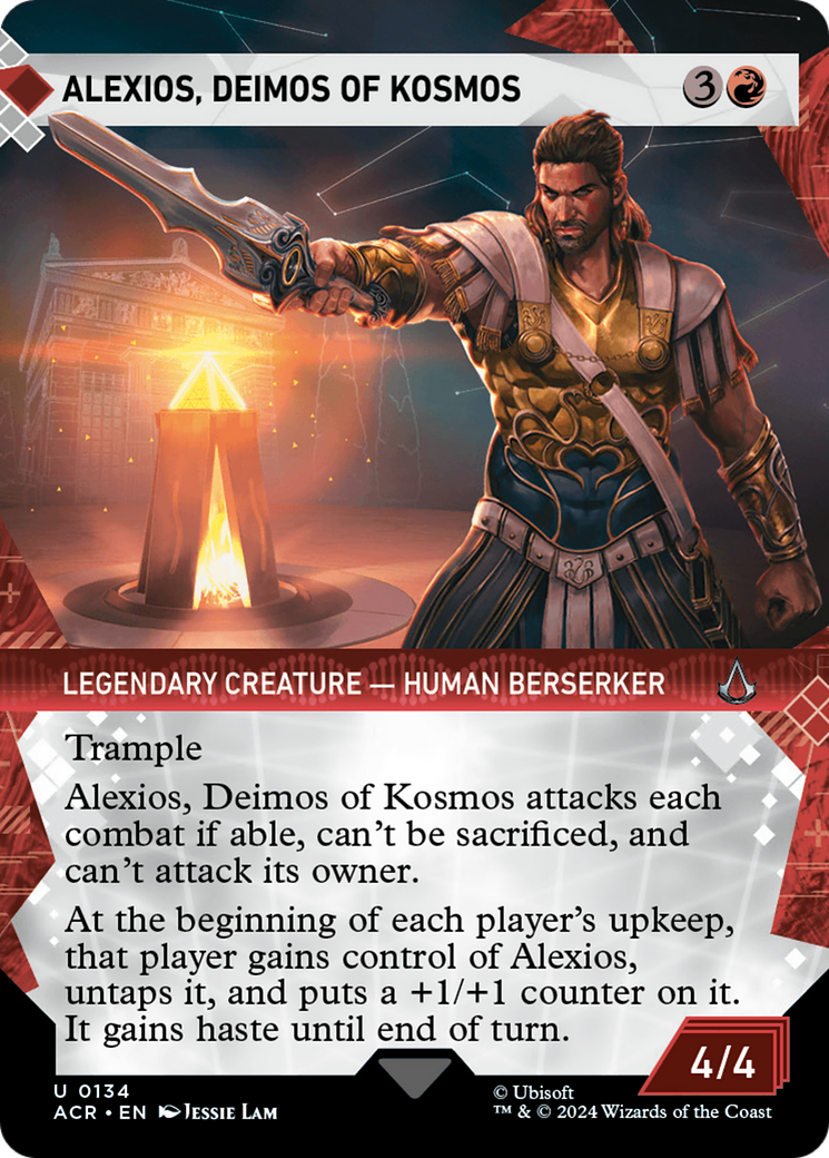 Alexios, Deimos of Kosmos (Showcase) (134) [Assassin's Creed] foil - Deck Out Gaming