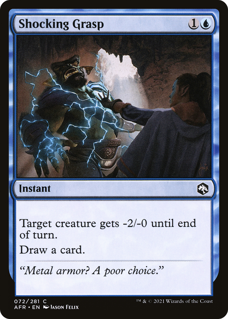 Shocking Grasp (72) [Adventures in the Forgotten Realms] - Deck Out Gaming
