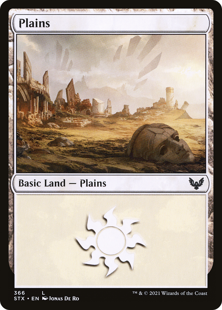 Plains (366) [Strixhaven: School of Mages] foil - Deck Out Gaming