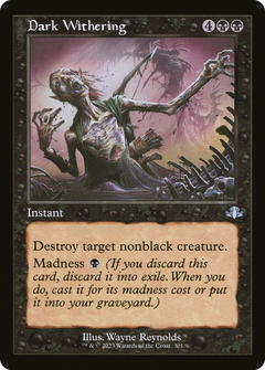 Dark Withering (Retro Frame) (301) [Dominaria Remastered] foil - Deck Out Gaming