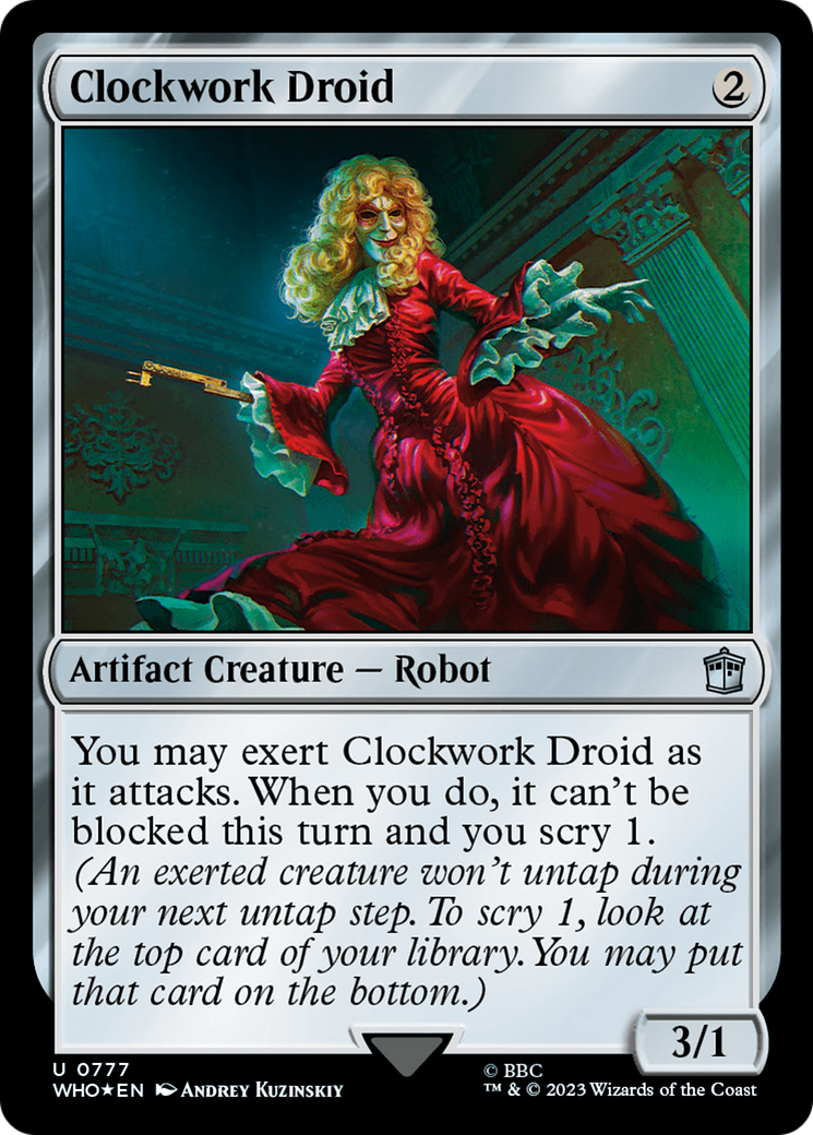 Clockwork Droid (Surge Foil) (777) [Doctor Who] foil - Deck Out Gaming