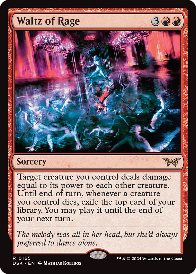 Waltz of Rage (165) [Duskmourn: House of Horror] foil - Deck Out Gaming