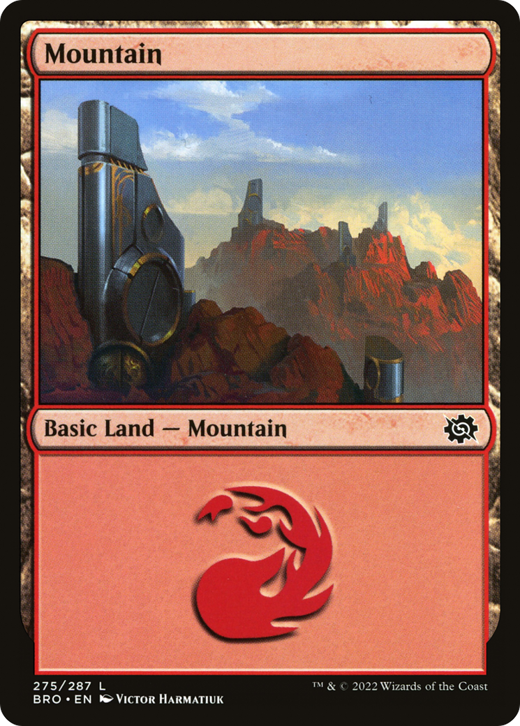 Mountain (275) (275) [The Brothers' War] foil - Deck Out Gaming