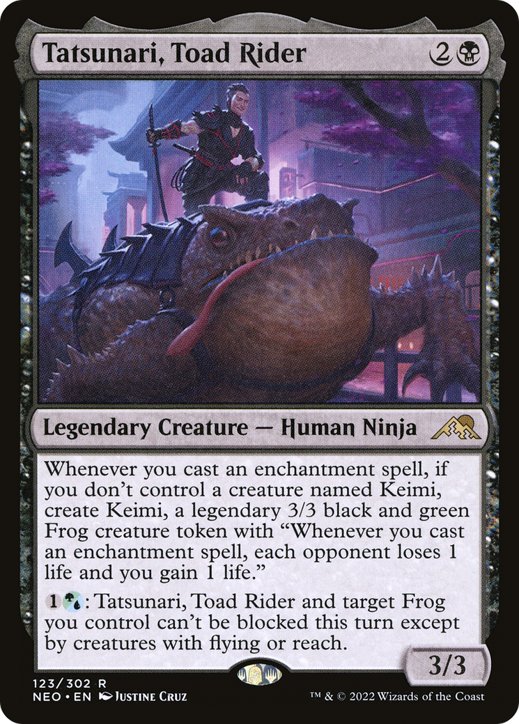 Tatsunari, Toad Rider (123) [Kamigawa: Neon Dynasty] foil - Deck Out Gaming