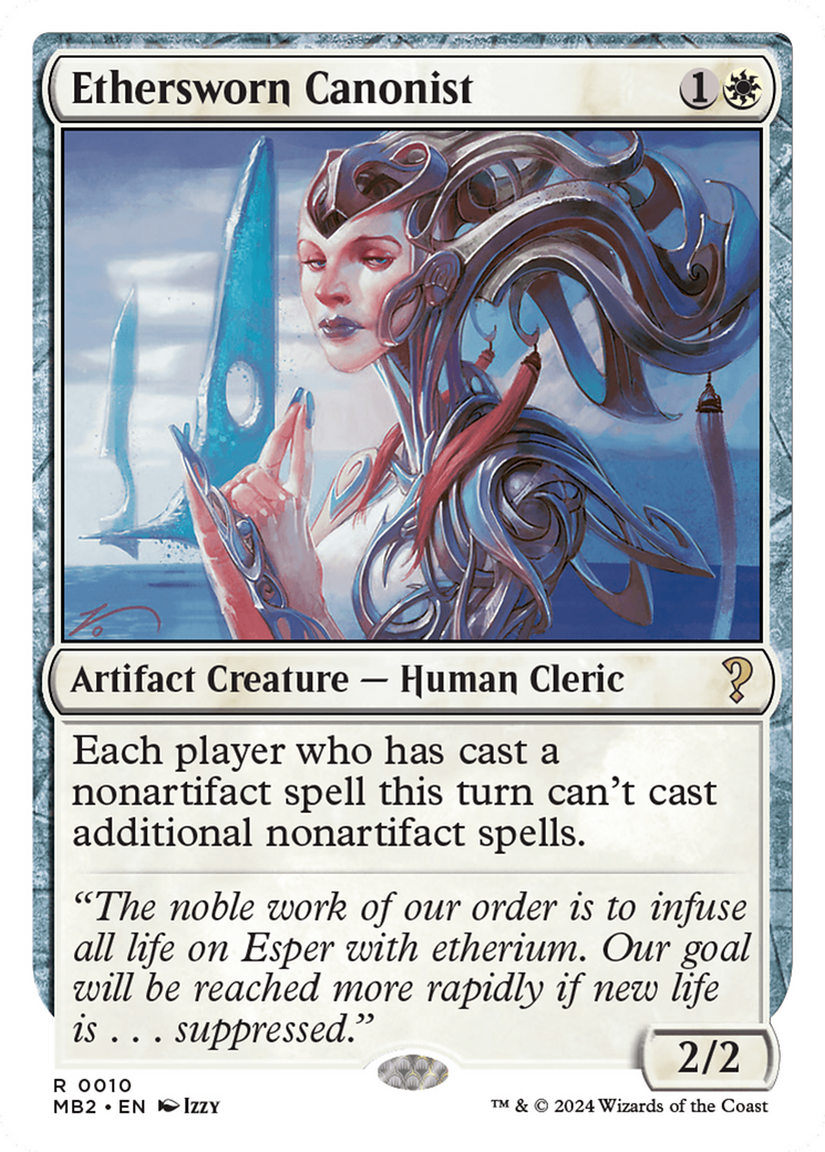 Ethersworn Canonist (White Border) (10) [Mystery Booster 2] - Deck Out Gaming