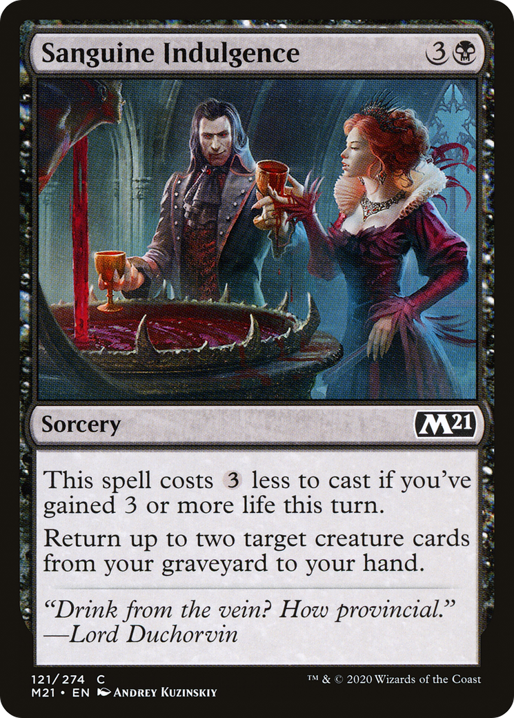 Sanguine Indulgence (121) [Core Set 2021] foil - Deck Out Gaming