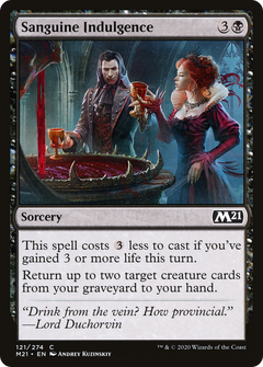 Sanguine Indulgence (121) [Core Set 2021] foil - Deck Out Gaming