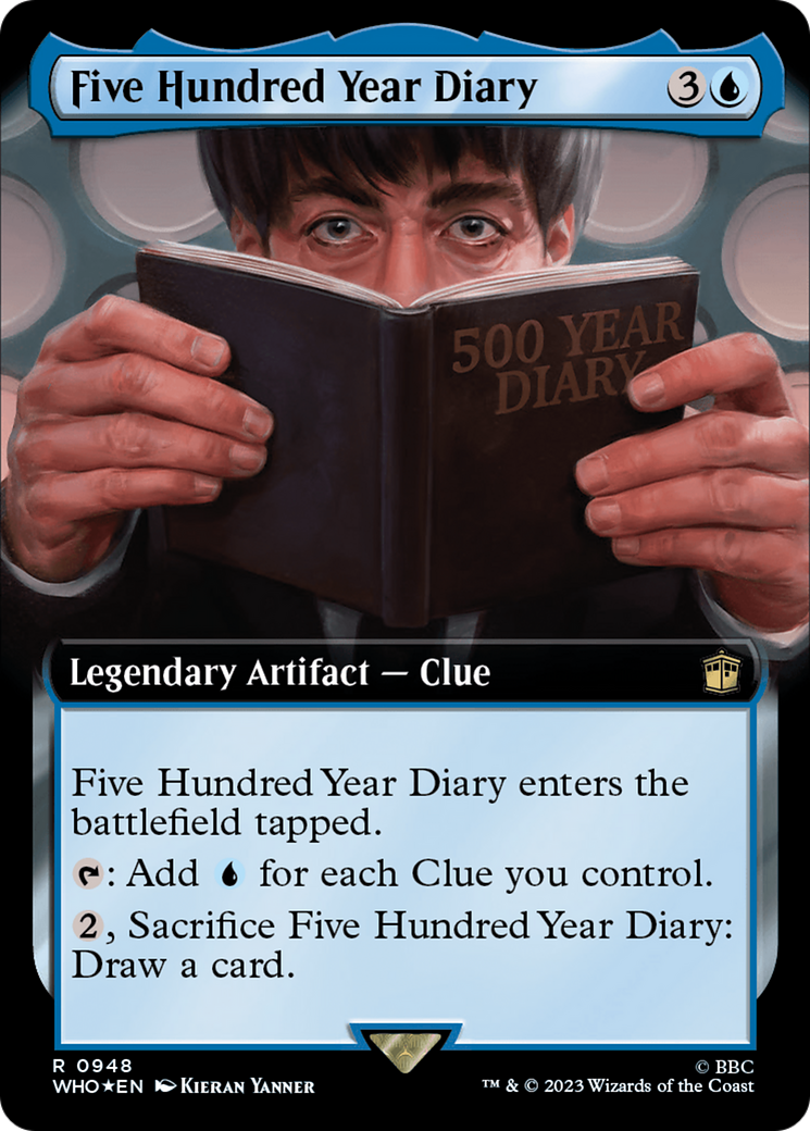 Five Hundred Year Diary (Extended Art) (Surge Foil) (948) [Doctor Who] foil - Deck Out Gaming