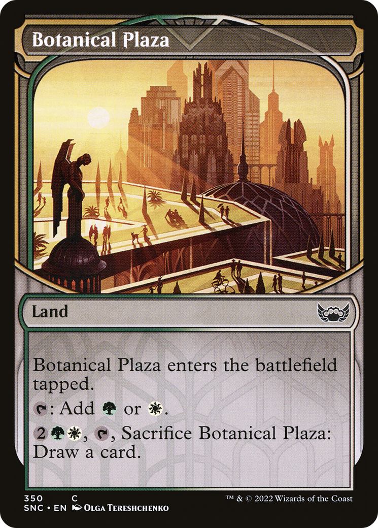 Botanical Plaza (Showcase) (350) [Streets of New Capenna] foil - Deck Out Gaming