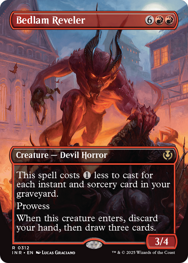 Bedlam Reveler (Borderless) (312) [Innistrad Remastered] - Deck Out Gaming