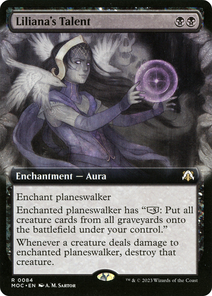 Liliana's Talent (Extended Art) (84) [March of the Machine Commander] foil - Deck Out Gaming
